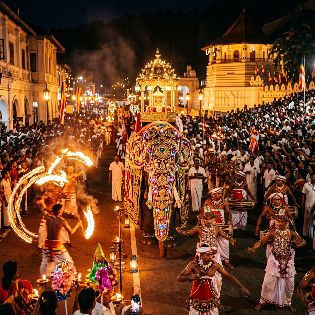 Temple of the Tooth, Kandy, Sri Lanka